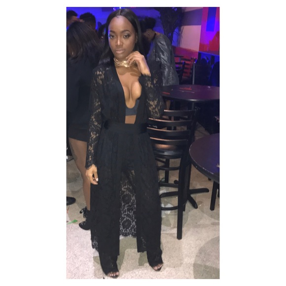 3 piece lace pant suit - Picture 7 of 8